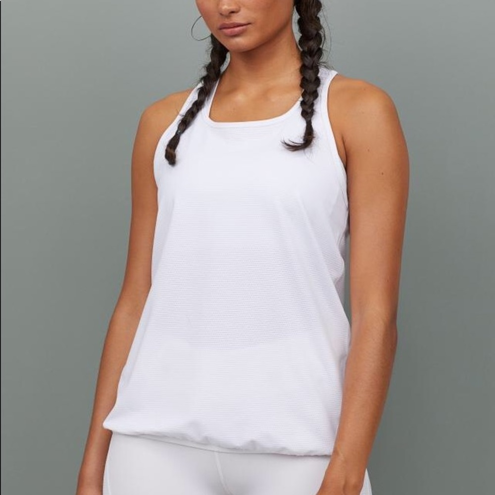 NWT H&M White Mesh Tank
